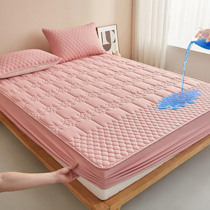 Bamboo Fiber <b>Bed</b> <b>Cover</b> Hotel Family 200TC Washable <b>Bed</b> Coverlet for Hotel Home Use Mattress Protector Waterproof Mattress <b>Cover</b> - Product Image 4