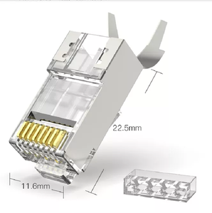 หัวต่อ RJ45 8P8C ยี่ห้อที่ดีที่สุด, หัวต่อ RJ45, หัวต่อ Ri45 Cat6 สำหรับการเชื่อมต่อเครือข่าย - Product Image 3