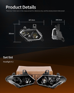 Phare LED homologué DOT MS-CAN1718H pour Can-am pour Can Am <span class=keywords><strong>Maverick</strong></span> X3 XDS XRS Max Turbo R ATV 2017-2023, accessoires d'éclairage - Product Image 2