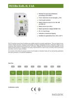 Noark Ex9L-N disjoncteur Miniature PA66 dispositif de courant résiduel courant élevé AC 2P 4P 63A 40A 100mA 300mA 30mA 25A RCBO MCB