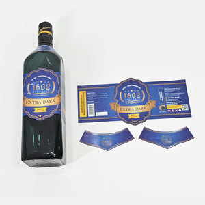 Độ tương phản cao matte & Gloss kết thúc sáng bạc nhãn đảo ngược véc ni cao cấp trực quan tác động dán rượu vang - Product Image 2