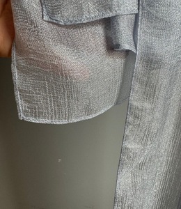 2024 liso Color sólido seda borde ligero brillo liso plisado gasa Hijab pañuelo para la cabeza chal bufandas - Product Image 3