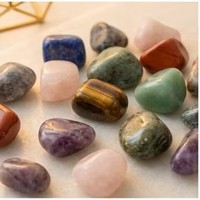 Pierres Roulées Naturelles Polies Mélangées en Gros, Pierres Précieuses de Guérison pour Grille de Cristaux, Autel, Rituel Spirituel, Vente en Gros