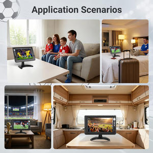 Téléviseur LCD portable 10 pouces avec télécommande, batterie 1500 mAh, ATSC DVB-T2, télévision numérique portable - Product Image 5