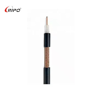 Câble coaxial RG-59 | Noyau en acier revêtu de cuivre | Gaine en PVC | Bobine de 305ft/100m | pour les systèmes de sécurité CCTV et la transmission vidéo - Product Image 1