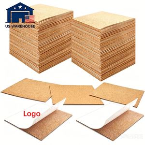 Posavasos Personalizados al por Mayor, Láminas Autoadhesivas Cuadradas, Tapetes de Corcho para Manualidades, Suministros para Hacer Posavasos - Product Image 1
