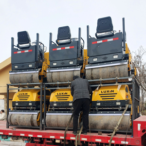 Straßenbaumaschine 1 Tonne 2 Tonnen 3 Tonnen Doppel- und Einzeltrommel Vibrations-Hydraulik-Asphalt-Rüttelwalze Fahrbare Mini-Verdichtungsmaschine - Product Image 5