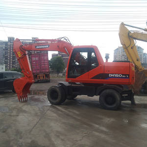 Excavadora de ruedas usada Doosan Dh150W-7 Dh150 Dh140 Dx140 Dx60W de segunda mano, modelo Korea 140, en venta - Product Image 1
