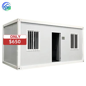 Casa Contenedor Desmontable de Dos Pisos de 20 pies y 40 pies, Edificio Modular, Dormitorio para Obras de Construcción, Oficina, Escuela, Hotel Moderno - Product Image 1