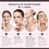 Ensemble de brosses faciales et de Gua Sha pour le drainage lymphatique, 2-en-1, brosses manuelles pour le visage, brosse Gua Sha pour améliorer l'éclat de la peau