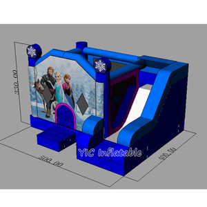 Château <span class=keywords><strong>gonflable</strong></span> combiné robuste Frozen Bounce House pour fêtes d'enfants et divertissement commercial - Product Image 4