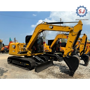 Mini-excavatrice Caterpillar 307 307D 307E2 d'occasion, 7 tonnes, avec roulement PLC, en bon état, moins chère qu'une neuve - Product Image 3
