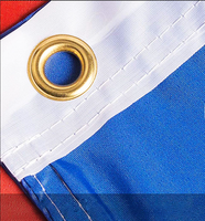 Drapeau national de haute qualité, à séchage rapide, écologique, en polyester, imprimé numériquement, avec logo personnalisé, taille personnalisée, forme rectangulaire