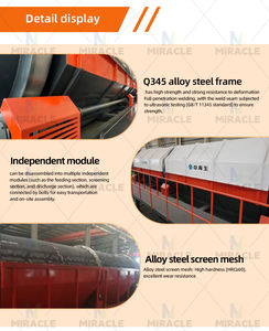 Criba Rotatoria Industrial Multiusos, Criba de Tambor Mecánica Tipo Canal para Reciclaje de Residuos Sólidos y Plástico, con Certificación CE - Product Image 4