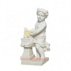 Luxe Marbre <span class=keywords><strong>Petit</strong></span> Garçon Statue Jardin Hôtel Rue Paysage Décoration Conception Pierre Art Sculpture - Product Image 5