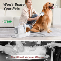 Kit de toilettage pour chien 7-en-1 : Tondeuse pour animaux avec lime à ongles, coupe-poils et peigne, faible bruit – Produits de toilettage pour animaux