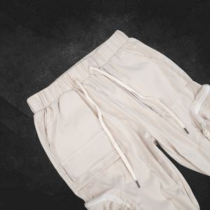 Personalizado Casual Multi bolsillo recto al aire libre Cargo Joggers elástico táctico de los hombres pantalones de sarga de algodón Streetwear Pantalones - Product Image 3