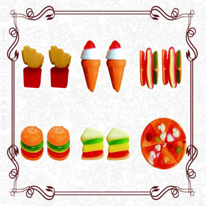 핫딜 OEM 공장 직판 도매 대량 3D 햄버거 피자 콜라 패스트푸드 스낵 시리즈 젤리 구미 소프트 캔디 - Product Image 6