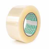Ruban adhésif BOPP ultra-transparent simple face 55 mm x 150 m, ruban d'emballage industriel durable, adhésif acrylique puissant, rouleau de ruban d'expédition