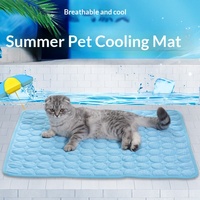 Sommer-Kühlmatte für Haustiere, Atmungsaktives Eisseide-Katzennest für Hunde - Haustierzubehör & Matten & Unterlagen
