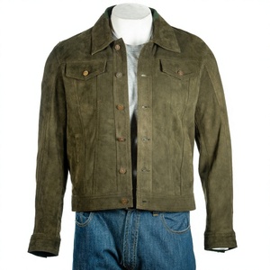 Latest Design OEM <b>High</b> Quality Sheep Skin <b>Leather</b> Slim Breathable Waterproof Eco-Friendly Winter Fashion Jacket Men's - Product Image 2