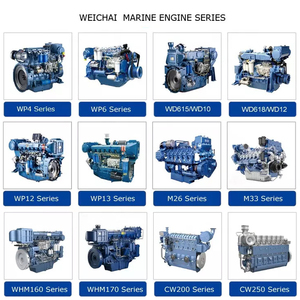 Nhà Máy Giá 230kw 4 đột quỵ 300hp động cơ đẩy phía trong 6 xi lanh weichai WD10 wd12 wp10 wp12 thuyền Diesel Tàu động cơ Hàng Hải - Product Image 4
