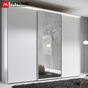 <span class=keywords><strong>Armadio</strong></span> in Legno a 4 <span class=keywords><strong>Ante</strong></span> <span class=keywords><strong>con</strong></span> <span class=keywords><strong>Specchio</strong></span> per Camera da Letto - Product Image 1