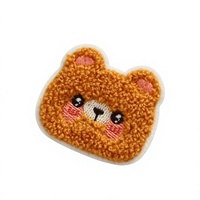 Patchs brodés en chenille à motifs animaux de dessin animé (Panda, Lapin, Ours) pour vêtements et chapeaux d'enfants, à coudre, personnalisation DIY