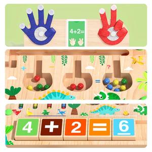 Jeu de Calcul pour Enfants : Comptage, Addition et Soustraction – Jouet en Bois avec Perles Magnétiques pour Tri et Association, Idéal pour Garçons et Filles - Product Image 6