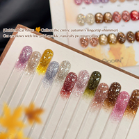 Missgooey Hema Tpo Free 24 Couleurs Automne/Hiver Kit de Vernis Gel Pailleté Effet Œil de Chat Vente en Gros OEM/ODM Usine