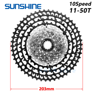 SUNSHINE <span class=keywords><strong>10</strong></span> <span class=keywords><strong>vitesses</strong></span> noir ultra-léger montagne vélo volant 11-50T <span class=keywords><strong>Cassette</strong></span> roue libre partie pour <span class=keywords><strong>Shimano</strong></span> GX HG pour <span class=keywords><strong>vtt</strong></span> - Product Image 3