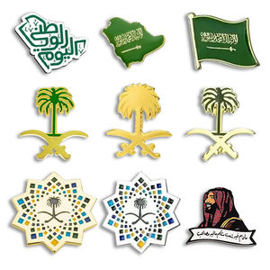 Saudi Brooch Badge Phone Custom Metal Enamel <strong>Pins</strong> Sticker Case Makeup Custom Qatar Mobile Metal Sticker - Product Image 3
