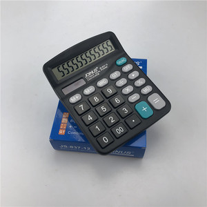 Jonus Js-837-12 Calculator 12 Digit Dual Power Supply With Gt Key For Office Use - Product Image 1