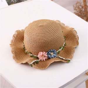 Sombrero de Paja para Bebés y Niñas, Lindo, de Verano, con Dibujos Animados, Suave, Protector Solar, para Viajes Diarios, Playa y Aire Libre - Product Image 4