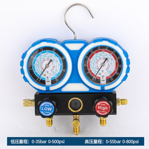 Manomètre double Eonian Era pour fluorure R134a R22 R410, kit d'outils de charge de réfrigérant pour climatisation - Product Image 2