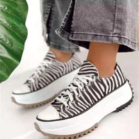 Zapatos de Plataforma para Mujer, Moda 2026, con Cordones, Suela Gruesa, Estilo Deportivo, para Uso Diario, Viajes, Casuales, OEM/ODM