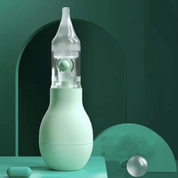 Offre Spéciale : Kit d'Aspirateur Nasal Réutilisable pour Bébé et Nourrisson, Nettoyeur de Mucus Nasal Froid avec Pompe PP Anti-reflux