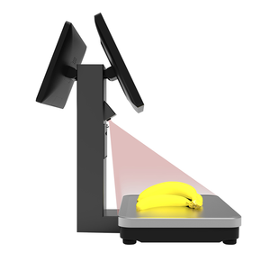 15.6 inch thông minh Màn hình cảm ứng kép <span class=keywords><strong>Windows</strong></span> Android ai nhãn POS quy mô cho thực phẩm tươi sống thị trường thông minh escala - Product Image 3