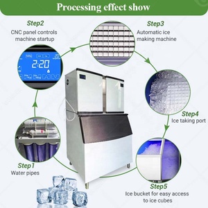 Máquina Comercial para Hacer Cubos de Hielo de 80 kg, 120 kg, 100 kg, 200 kg, 150 kg, 300 kg, 250 kg, 400 kg, 350 kg, 750 kg, 500 kg, 1000 kg, 800 kg, Producción Diaria - Product Image 3