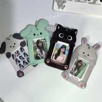 Porte-cartes et porte-clés en PVC style rétro en forme d'animaux mignons de dessin animé, vente en gros