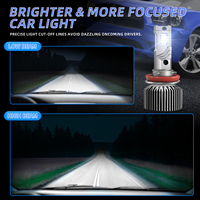 Phare LED M65 super lumineux 130W par paire 12V 24V 6500K Ampoule LED H1 H3 H4 9005 9145 H7 H9 H16 9006 9012 Ampoule LED de voiture