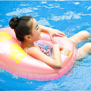 Yonglebao Adult Eccentric Circle Inflatable Underarm Ring PVC Material Printed Pattern Swimming Buoyancy Lifebuoy for Men Women - Product Image 3