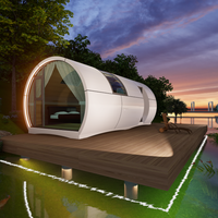 Maisons préfabriquées rondes, maisons modulaires, maison préfabriquée en forme de dôme rond, maison capsule ronde, mini-maison, cabane préfabriquée pour hôtel de villégiature