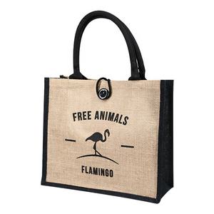 Guangzhou Fabricant Personnalisé Plaine Impression Logo Fourre-Tout Sacs De Jute - Product Image 5