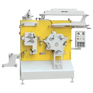 Automatische T-Shirt-Halsetikett-Baumwollband-Bandmaschine Flexo-Tooie Satin-Etikettendruckmaschine