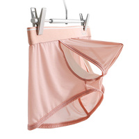 Caleçons pour hommes en maille transparente avec pochette pour pénis, double ouverture, manchon pour pénis à devant ouvert, sous-vêtements, garniture de ceinture, lingerie érotique, personnalisation OEM