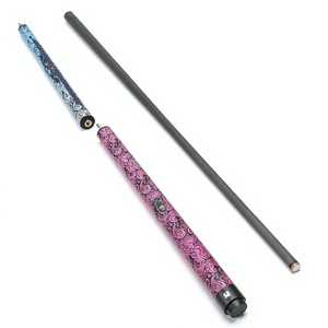 Queue de billard en fibre de carbone gaufrée, 2 pièces, joint en alliage d'aluminium, légère, pour snooker et billard - Product Image 4