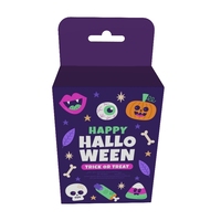 Carpeta de Cartón Reciclable con Acabado Mate Personalizado, con Orificio para Colgar, para Empaque de Juguetes, Regalos y Electrónicos de Halloween