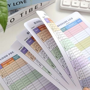 48 feuilles de carnet de pression artérielle en PVC imperméable noir avec pages intérieures colorées - Product Image 6