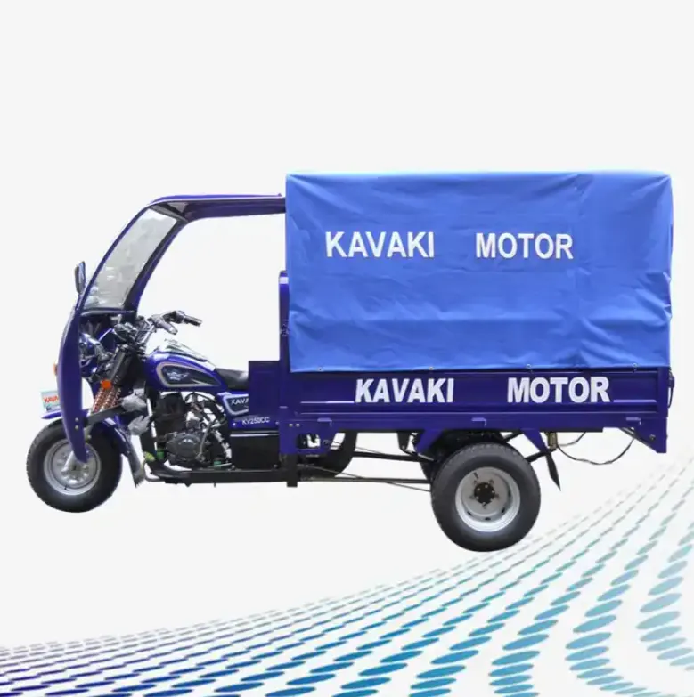 Kavaki Motor Factory Fünf rad Cabin Cargo Dreirad mit Baldachin